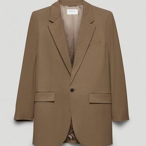 Aritzia Agency Blazer- Dark Taupe